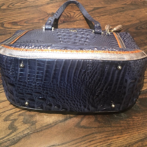Brahmin medium Lena Andesite Lucca Tote/wallet - Picture 8 of 8